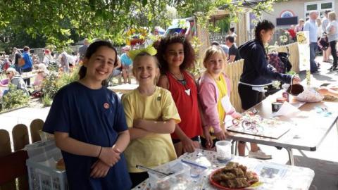 Picture of school children at a school event.